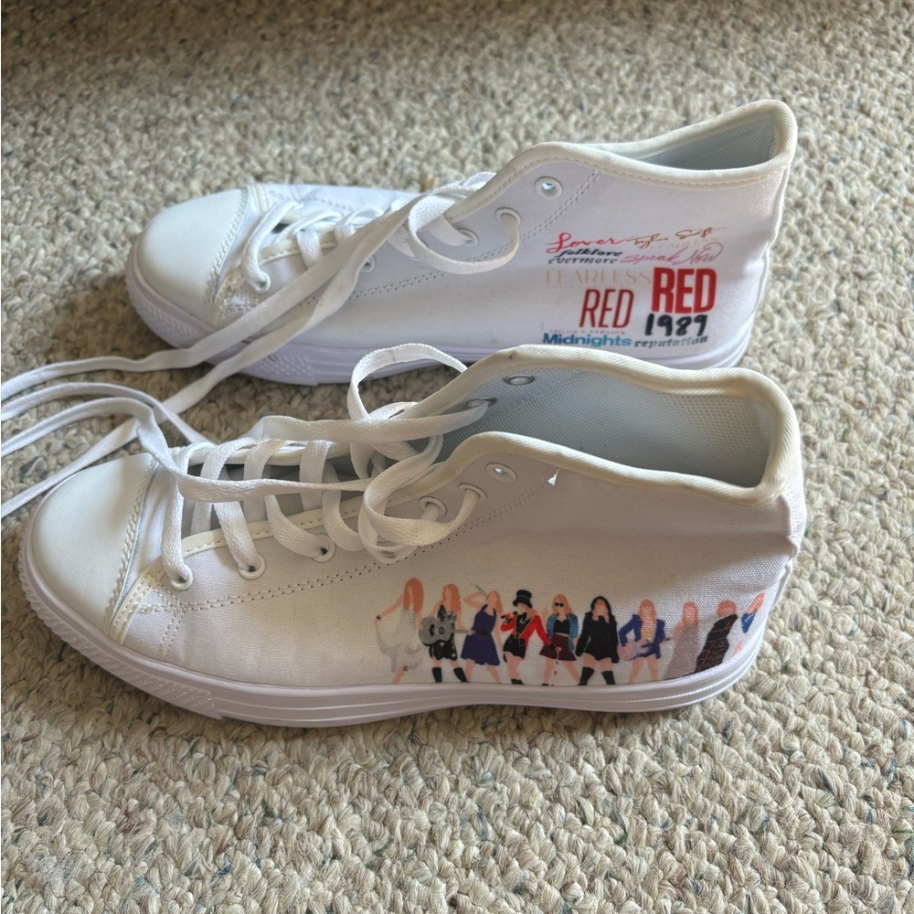 Taylor Swift Eras Tour High Top Sneakers